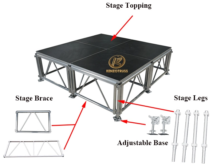 C Channel Outdoor Stage Truss Roof Truss System