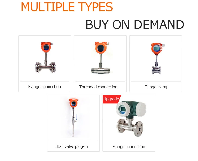 Integrated Plug-in Hot Gas Methane Flowmeter English Digital Display CH4 Mixed Gas Detection Instrument