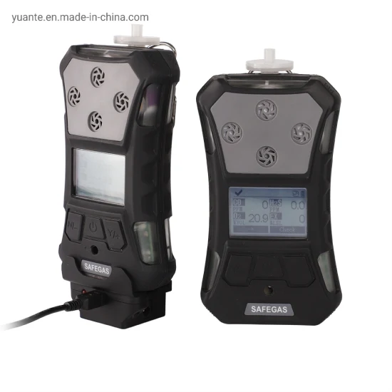 IP68 Impermeable 4 Medidor de gas Detector portátil de múltiples gases Lel, Co, H2s, Analizador de gas O2