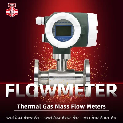 Medidor de flujo de metano de gas caliente enchufable integrado Pantalla digital en inglés CH4 Instrumento de detección de gas mixto